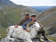 Alaskan Dall Sheep Hunters with Ram