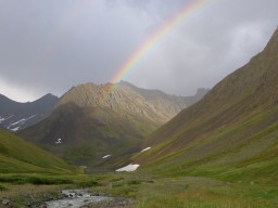 Koryak Sheep Hunting Rainbow Scenery in Russia